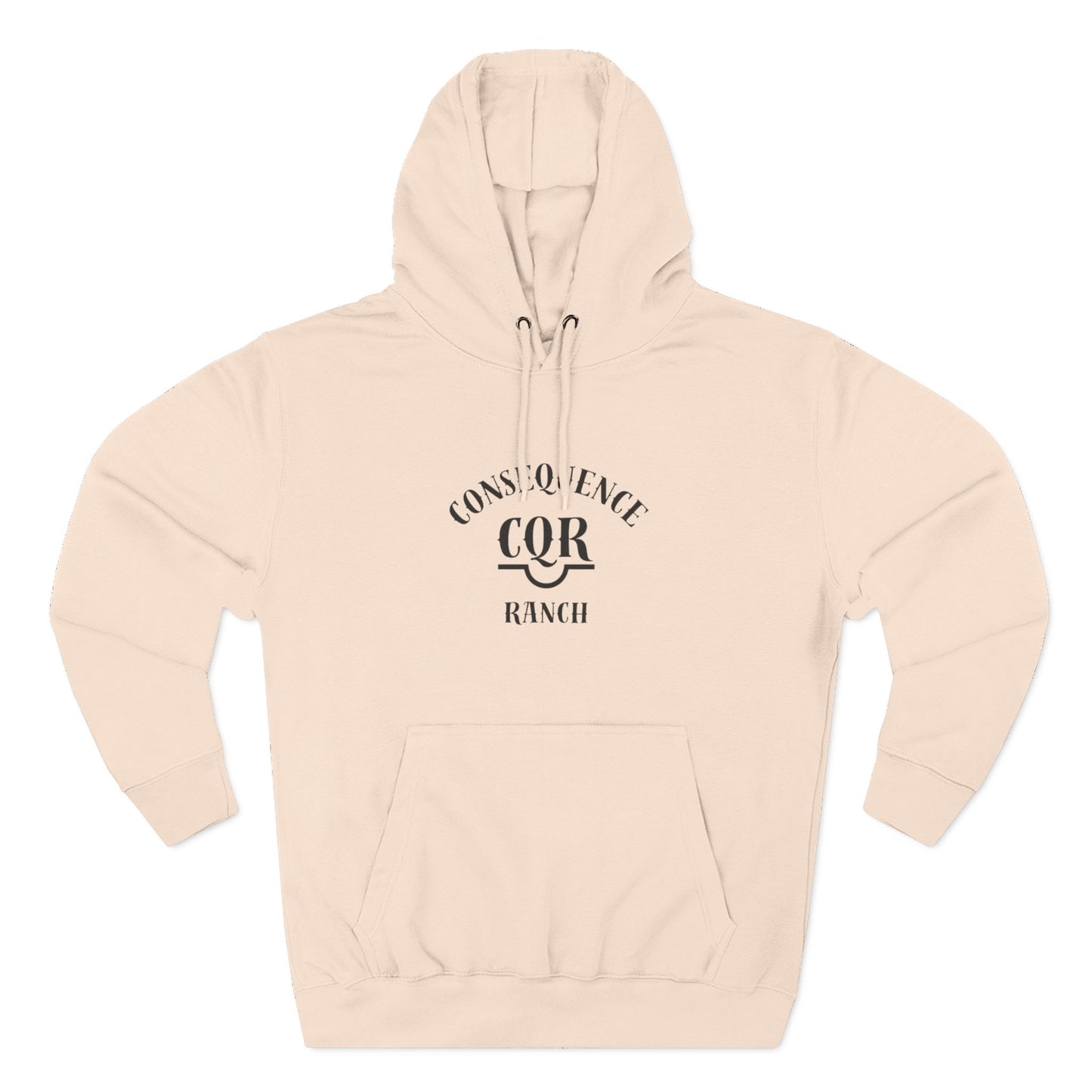 Three-Panel Fleece Hoodie